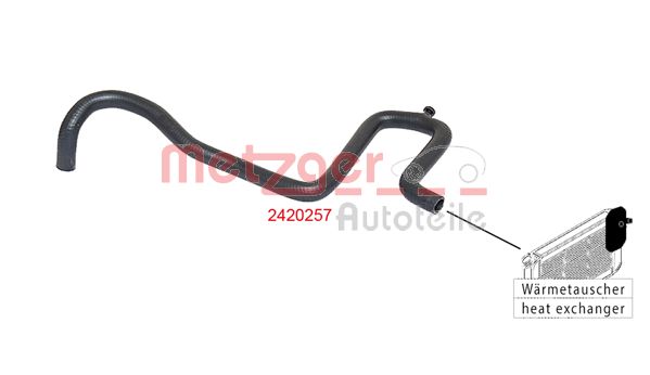 METZGER 2420257 Kühlerschlauch
